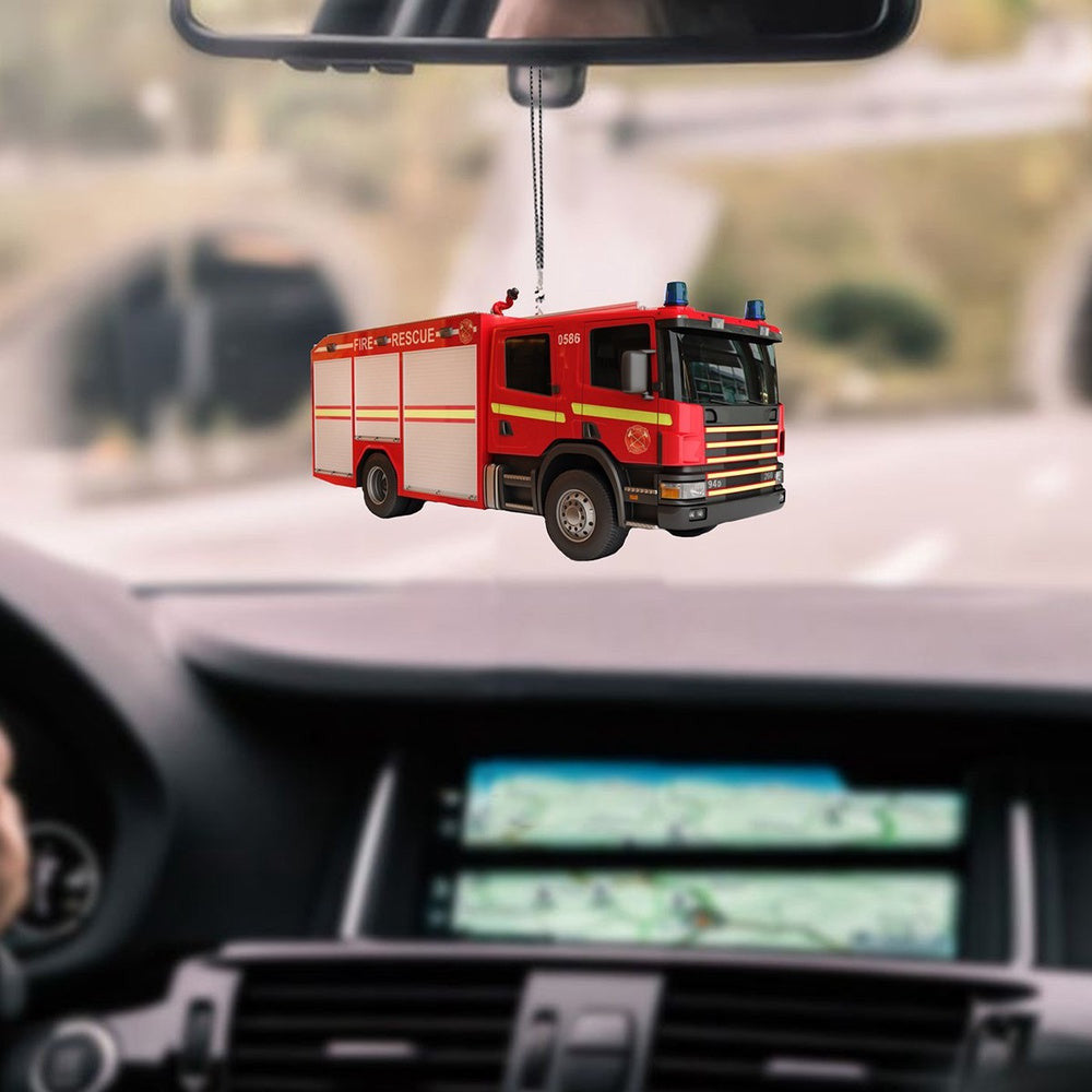 A Flame In The Heart Firefighter Car Ornament Firefighter Appreciation Gifts